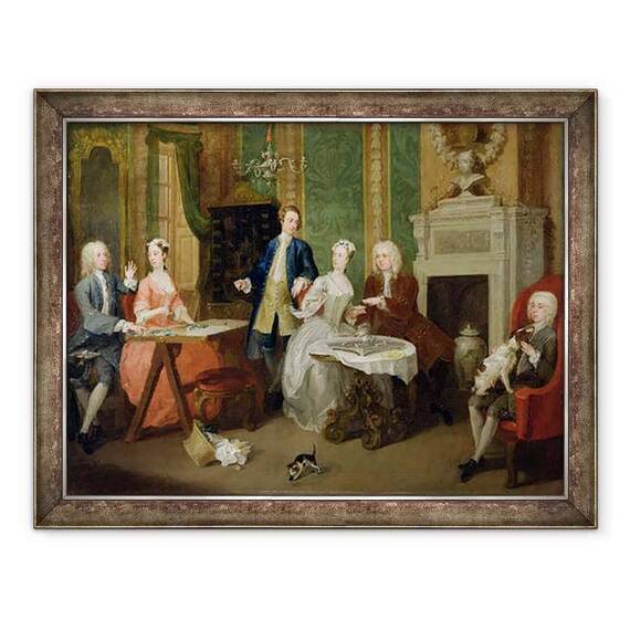 Tablou inramat - William Hogarth - Portretul unei Familii - - Roveli