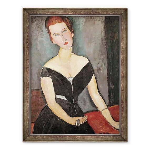 Tablou inramat - Amedeo Modigliani - Doamna G. van Muyden - - Roveli