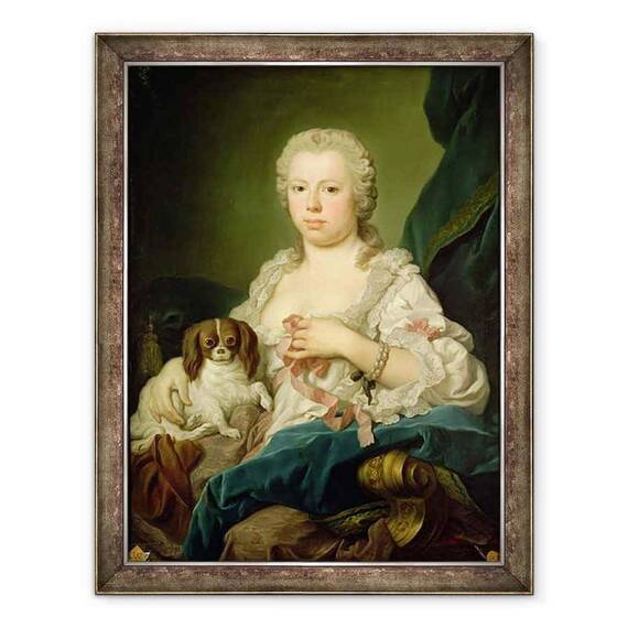 Tablou inramat - Jacopo Amigoni - Maria-Barbara de Braganza d.1758 - - Roveli
