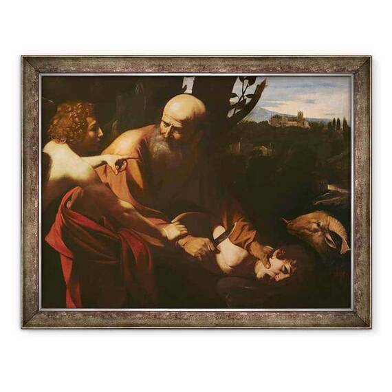 Tablou inramat - Michelangelo Merisi da Caravaggio - Sacrificiul lui Isaac - - Roveli