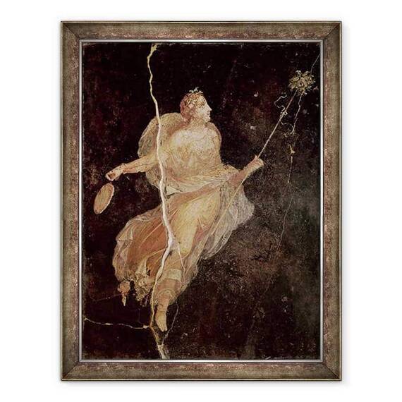 Tablou inramat - Roman - Maenad, din casa navei, Pompei - - Roveli