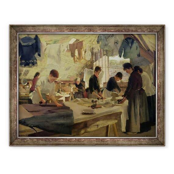 Tablou inramat - Louis Joseph Anthonissen - Atelier de calcat in Trou - - Roveli