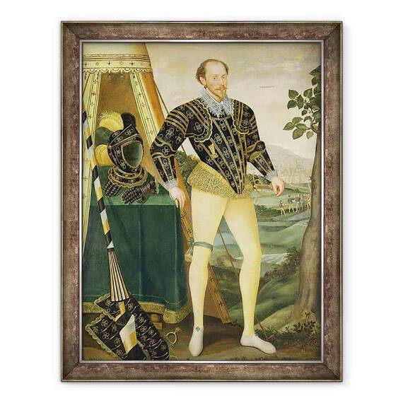 Tablou inramat - scoala engleza - Sir William Drury, de Hawstead, Suffolk 1527-79 - - Roveli