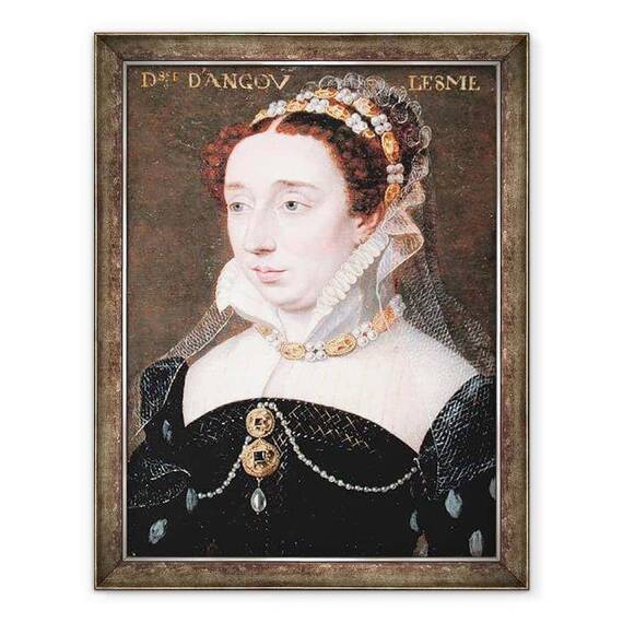 Tablou inramat - Scoala franceza - Diane a Frantei sau de Valois 1538-1619 Ducesa de Angouleme - - Roveli
