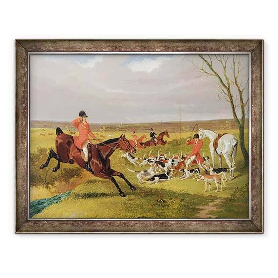 Tablou inramat - John Frederick Herring Snr - Vanatoarea Suffolk - Moartea - - Roveli