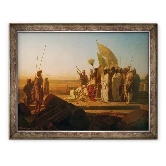 Tablou inramat - Jean Adrien Guignet - Xerxes la Hellespont - - Roveli