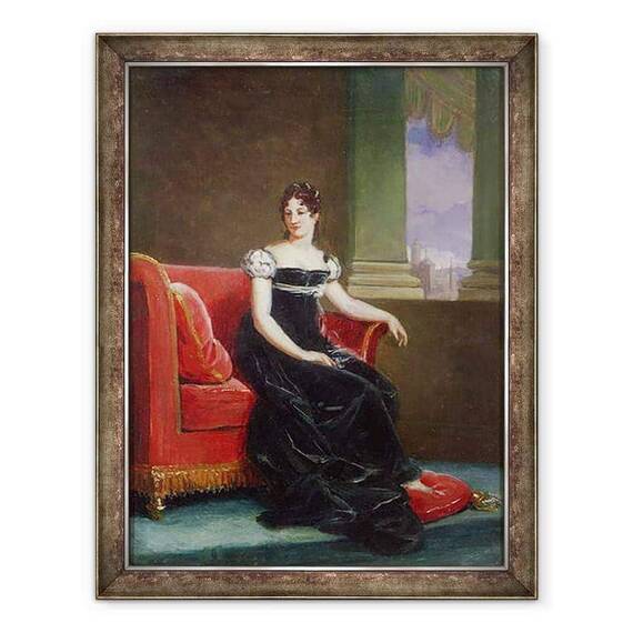 Tablou inramat - Baron Gerard, Francois Pascal Simon - Desiree Clary 1777-1860 Regina Suediei - - Roveli