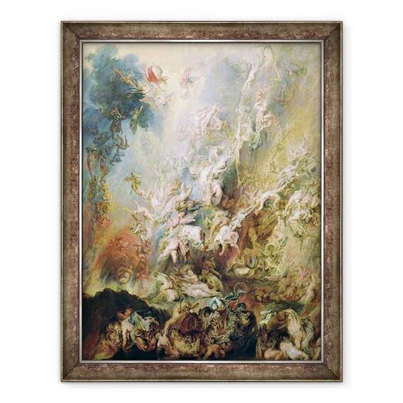 Tablou inramat - Peter Paul Rubens - Caderea celor blestemati - - Roveli
