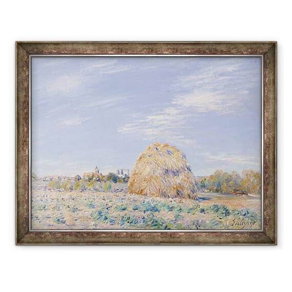 Tablou inramat - Alfred Sisley - Capita de fan pe malurile Loingului - - Roveli