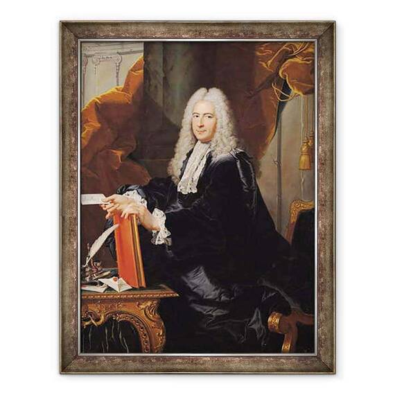 Tablou inramat - Hyacinthe Rigaud - Portretul lui Philibert Orry 1689-1747 - - Roveli