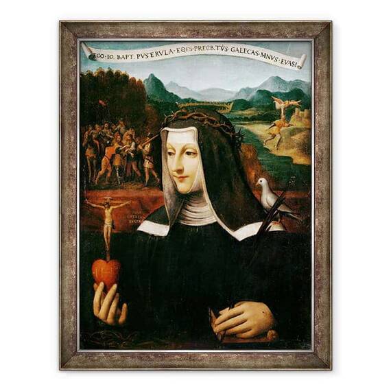 Tablou inramat - Bernardino Luini - Ex Voto dedicat Sfanta Ecaterina de Siena 1347-80 - - Roveli