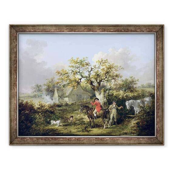Tablou inramat - George Morland - Partridge fotografiere - - Roveli