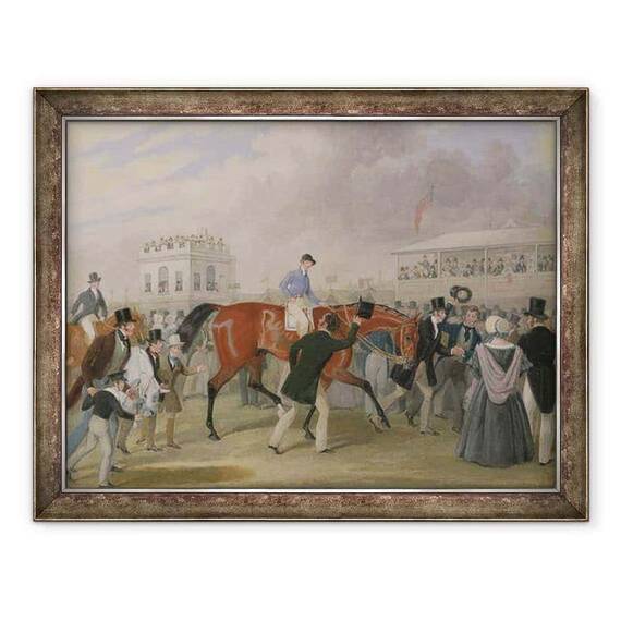 Tablou inramat - James Pollard - Animalele de companie Derby, Castigatorul - - Roveli