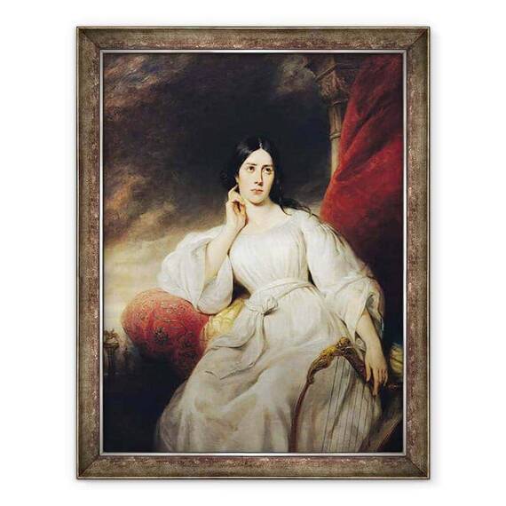 Tablou inramat - Henri Decaisne - Madame Malibran 1808-36 in rolul lui Desdemona - - Roveli