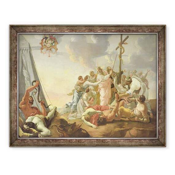 Tablou inramat - Simon Vouet - sarpele de arama - - Roveli