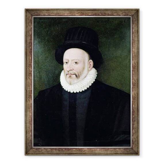 Tablou inramat - Etienne Martellange - Michel Eyquem de Montaigne 1533-92 - - Roveli