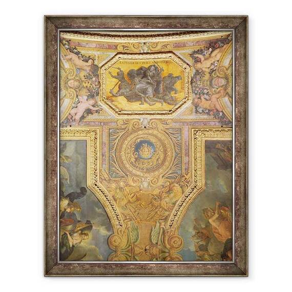 Tablou inramat - Charles Le Brun - Sfarsitul Mania pentru Dueluri in 1662 - - Roveli