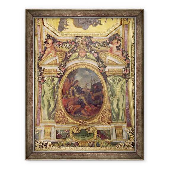 Tablou inramat - Charles Le Brun - Restabilirea drepturilor de navigatie in 1663 - - Roveli