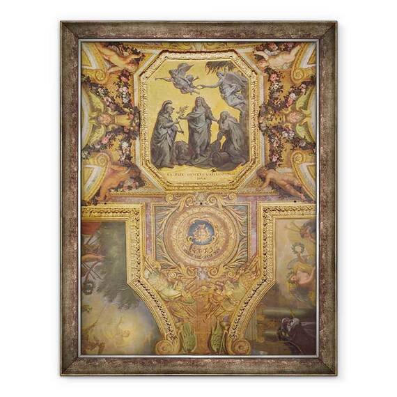 Tablou inramat - Charles Le Brun - Pace la Aix-la-Chapelle in 1668 - - Roveli