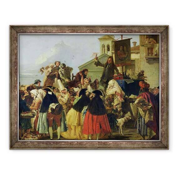 Tablou inramat - Giandomenico Tiepolo - Extractorul de dinti - - Roveli