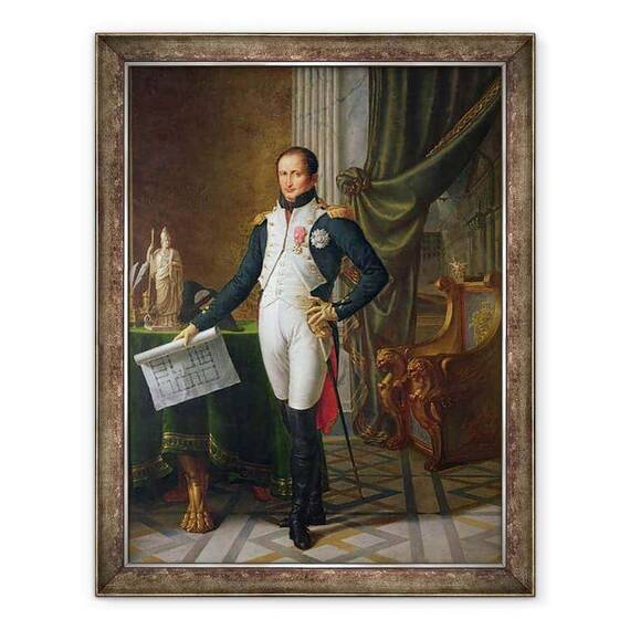Tablou inramat - Jean Baptiste Joseph Wicar - Portretul lui Joseph Bonaparte 1768-1844 Regele Spaniei - - Roveli