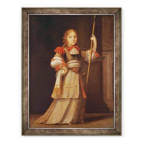 Tablou inramat - Scoala franceza - Portret presupus a fi Louis Auguste de Bourbon 1670-1736 Duce de Maine - - Roveli