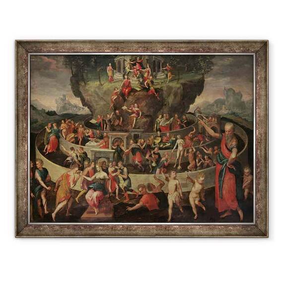 Tablou inramat - Quentin Varin - Tabula din Cebes - - Roveli