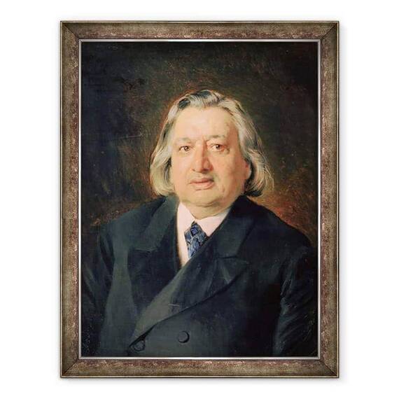 Tablou inramat - Konstantin Egorovich Makovsky - Portretul lui Ossip Petrov 1807-78 - - Roveli