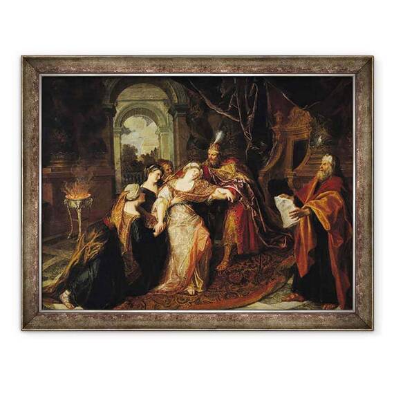 Tablou inramat - Antoine Coypel - Esther inaintea lui Ahasuerus - - Roveli