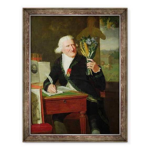 Tablou inramat - Francois Dumont - Portretul lui Antoine Parmentier 1737-1813 1812 - - Roveli