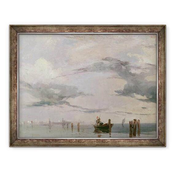 Tablou inramat - Richard Parkes Bonington - Vedere spre laguna langa Venetia - - Roveli