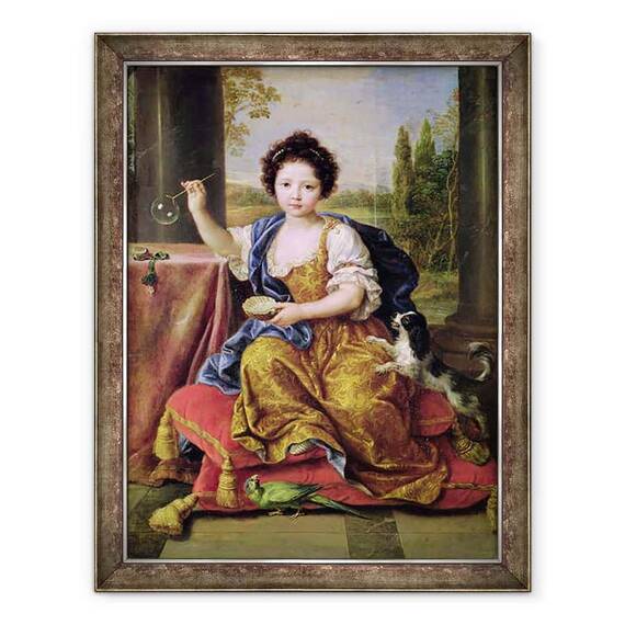 Tablou inramat - Pierre Mignard - Marie-Anne de Bourbon 1666-1739 Mademoiselle de Blois - - Roveli