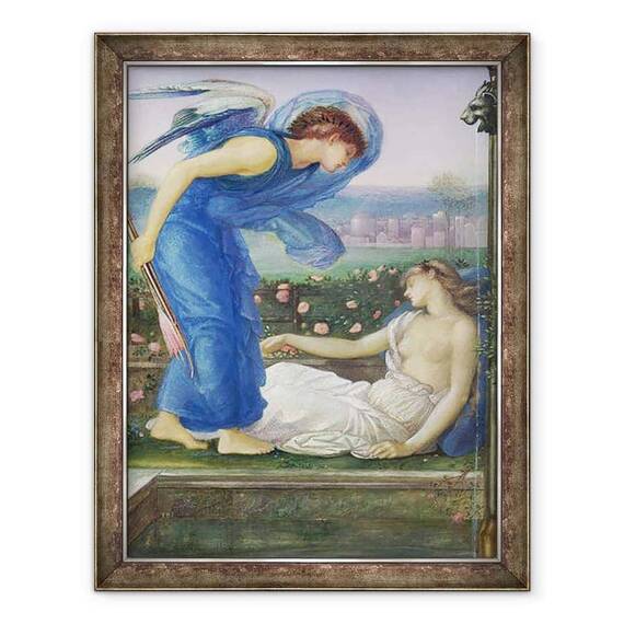 Tablou inramat - Edward Coley Burne-Jones - Cupidon si Psyche - - Roveli