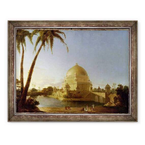Tablou inramat - D. Robert - Mormantul lui Sher Shah, Sasaram, Bihar - - Roveli