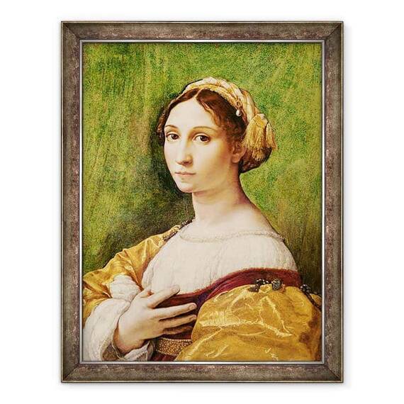 Tablou inramat - Raphael - Portretul unei tinere - - Roveli