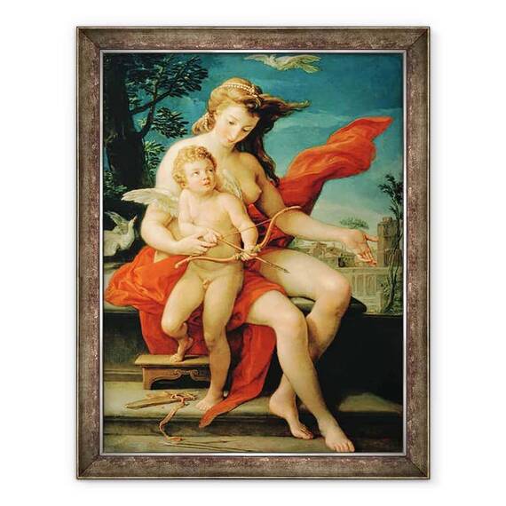 Tablou inramat - Pompeo Girolamo Batoni - Venus si Cupidon - - Roveli