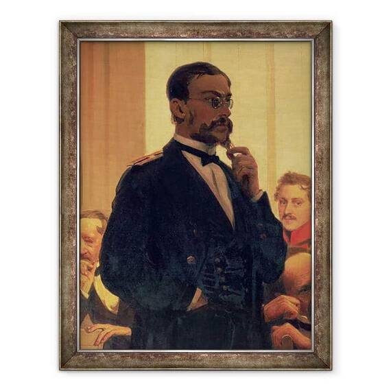 Tablou inramat - Ilya Efimovich Repin - Nikolai Andreevici Rimsky-Korsakov 1844-1908, de la compozitori slavoni - - Roveli