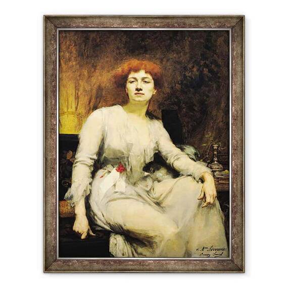 Tablou inramat - Amelie Beaury-Saurel - Portret De Severine 1855-1929 1893 - - Roveli