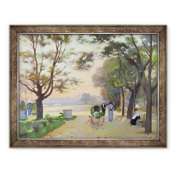 Tablou inramat - Jules Ernest Renoux - Cours-la-Reine - - Roveli
