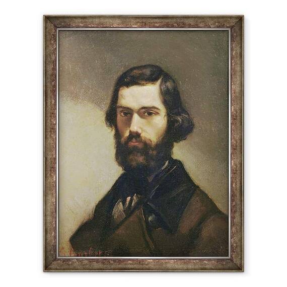Tablou inramat - Gustave Courbet - Portret De Jules Valles 1832-85 c.1861 - - Roveli
