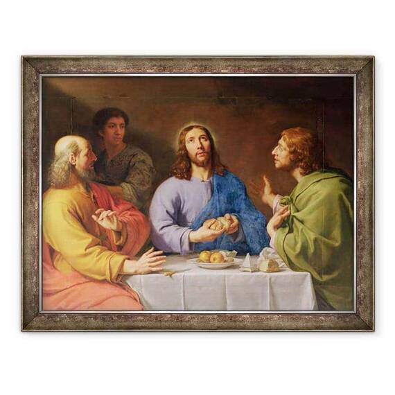 Tablou inramat - Philippe de Champaigne - Cina de la Emmaus - - Roveli