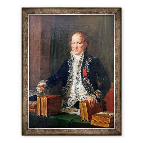 Tablou inramat - Anicet-Charles Lemonnier - Portret De Antoine Francois de Fourcroy 1755-1809 - - Roveli