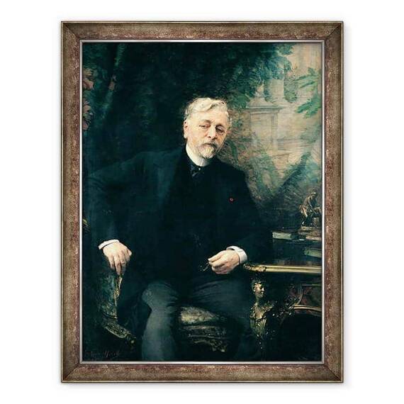 Tablou inramat - Aime Nicolas Morot - Portretul lui Gustave Eiffel 1832-1923 1905 - - Roveli