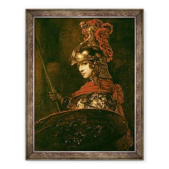 Tablou inramat - Rembrandt Harmensz. van Rijn - Pallas Athena sau, Figurina blindata - - Roveli