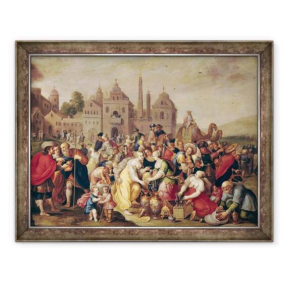 Tablou inramat - Frans II Francken the Younger - Exodul sau vasele egiptenilor - - Roveli
