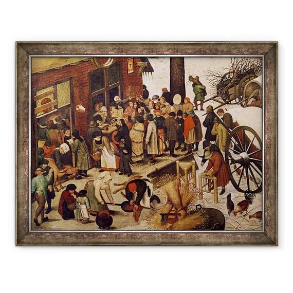 Tablou inramat - Pieter Bruegel the Elder - Recensamantul din Betleem II - - Roveli