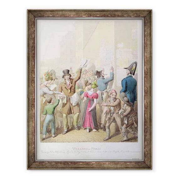 Tablou inramat - Georg Emanuel Opitz - Afisele din Tableau de Paris - - Roveli
