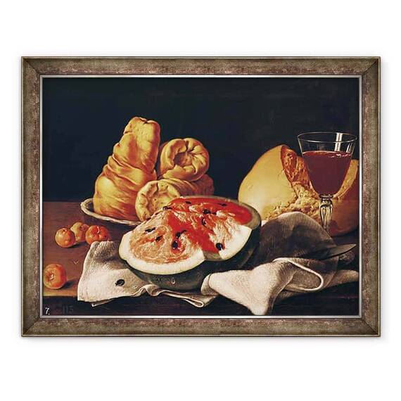Tablou inramat - Luis Egidio Melendez - Pahar de vin - - Roveli