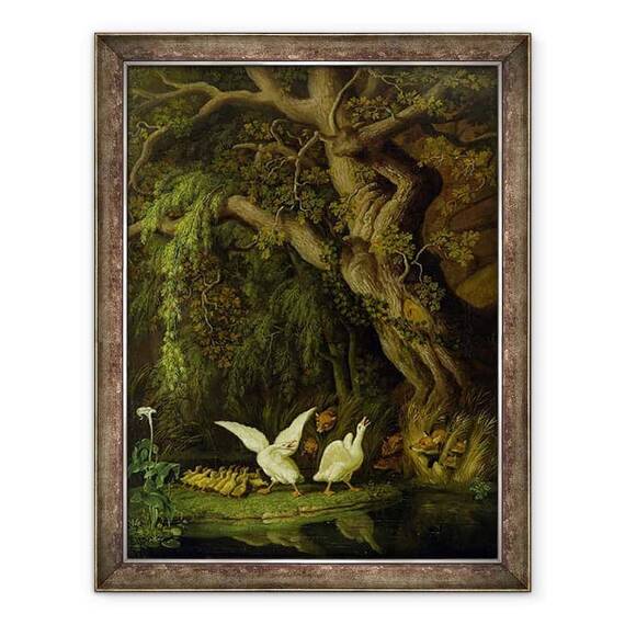 Tablou inramat - Johann Heinrich Tischbein - Vulpi si Gaste - - Roveli