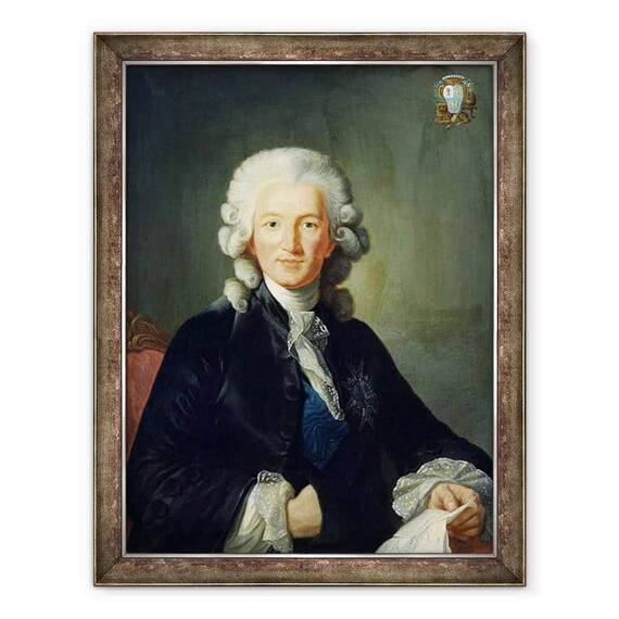 Tablou inramat - Johann Ernst Heinsius - Charles Alexandre de Calonne 1734-1802 - - Roveli